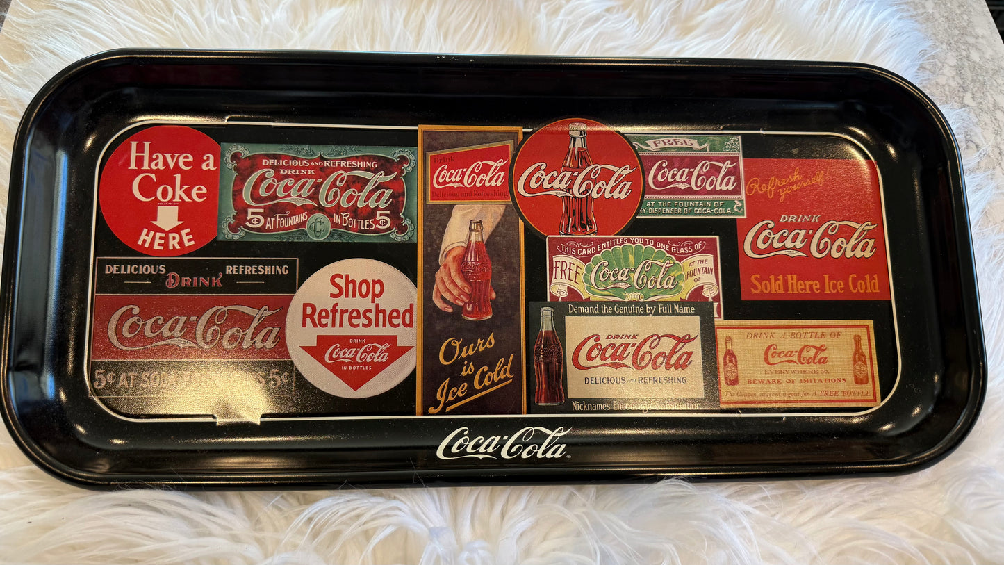 Used “Through the Years” / Coca-Cola advertising-history tray