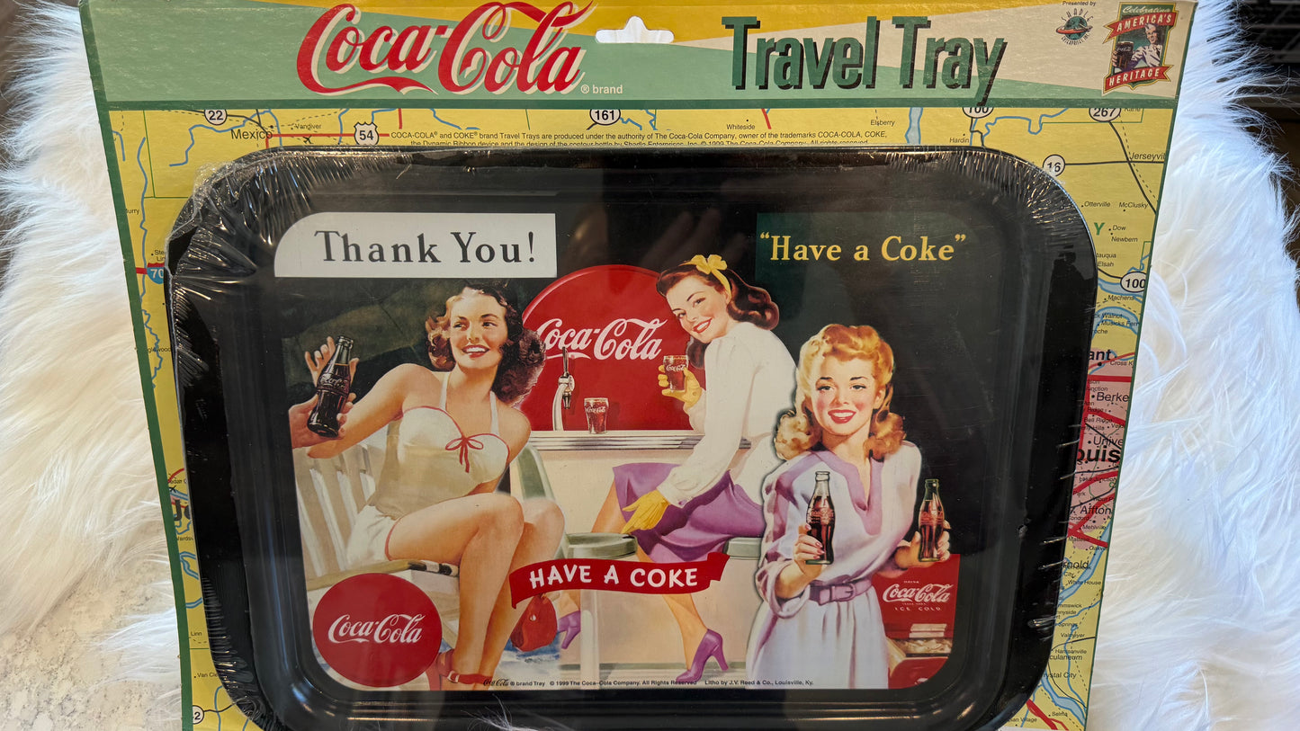 1999 Coca-Cola “Have a Coke / Thank You” Travel Tray – Original Package