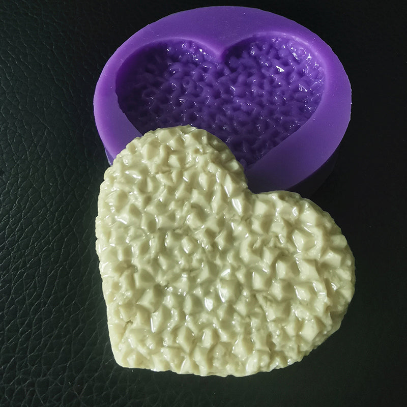 Druzy Heart Badge Reel/Prop Mold