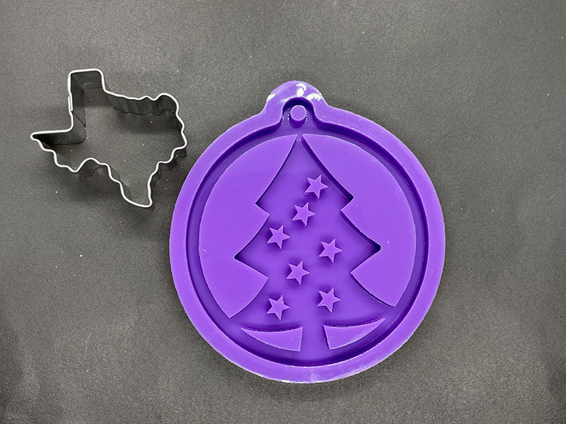 Christmas Tree Ornament with Stars Mold